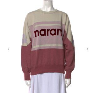 Etoile Isabel Marant Graphic Print Crew Neck Sweatshirt Size 38